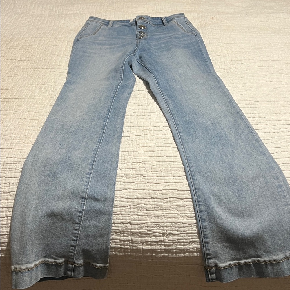 Tribal Women's Sky Blue Boot Cut Jeans